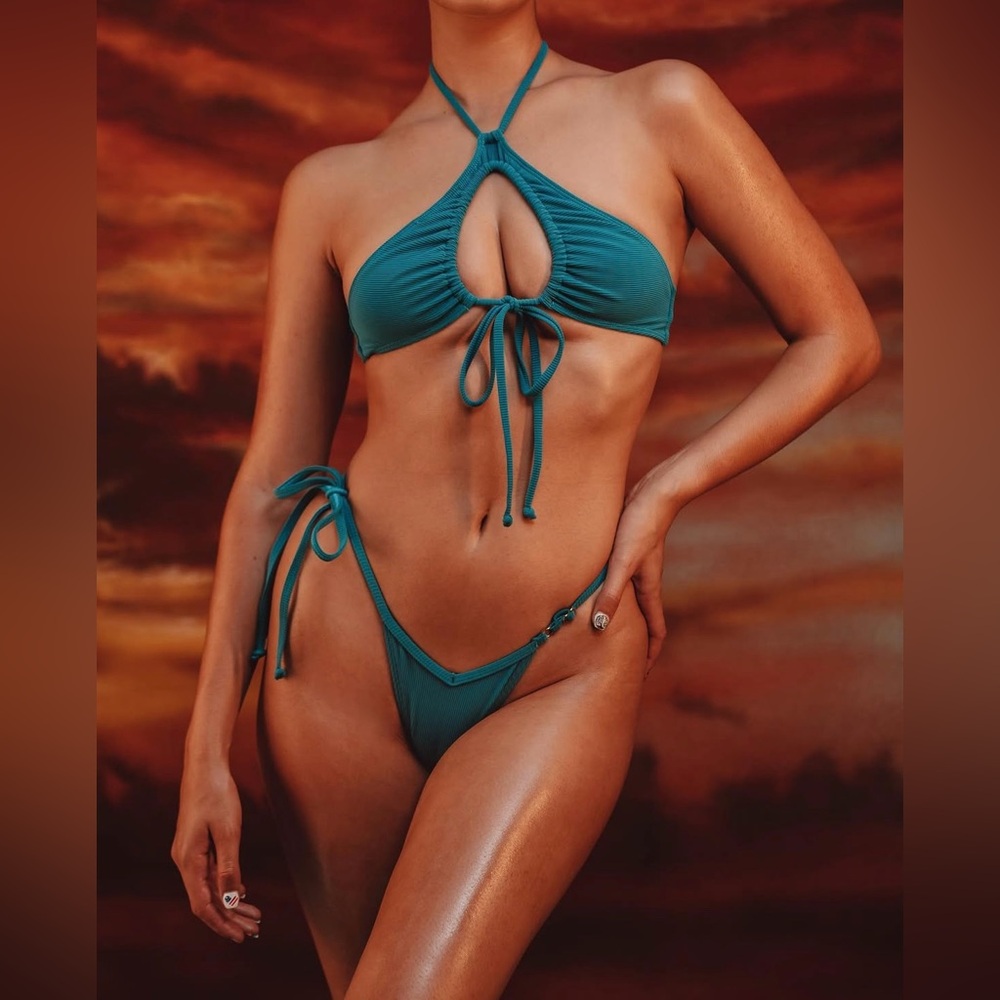 Voight Teal Halter Bikini Set (Sold Out)